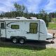 Bigfoot Travel Trailer 25B21FB - Front Bed Layout - Located in N. Idaho